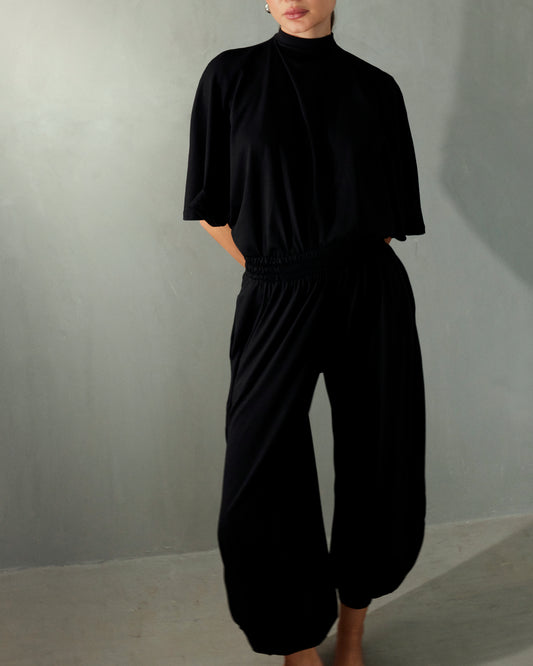 Airy pants Black