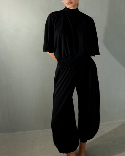 Airy pants Black