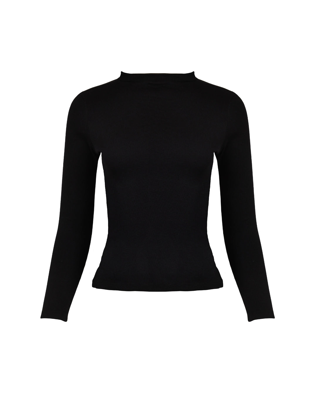 Skin like turtle neck sweater Black