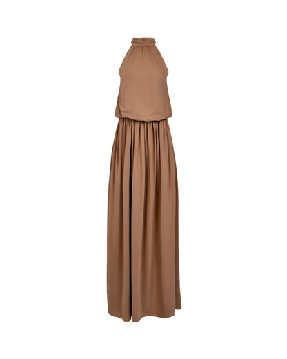 Folded grace dress Mocca