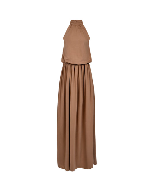 Folded grace dress Mocca