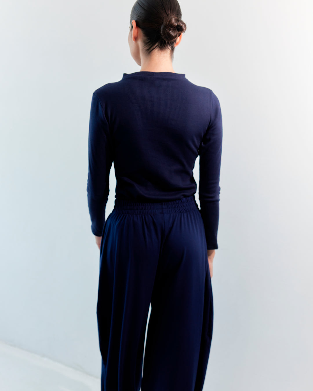 Skin like turtle neck sweater Navy