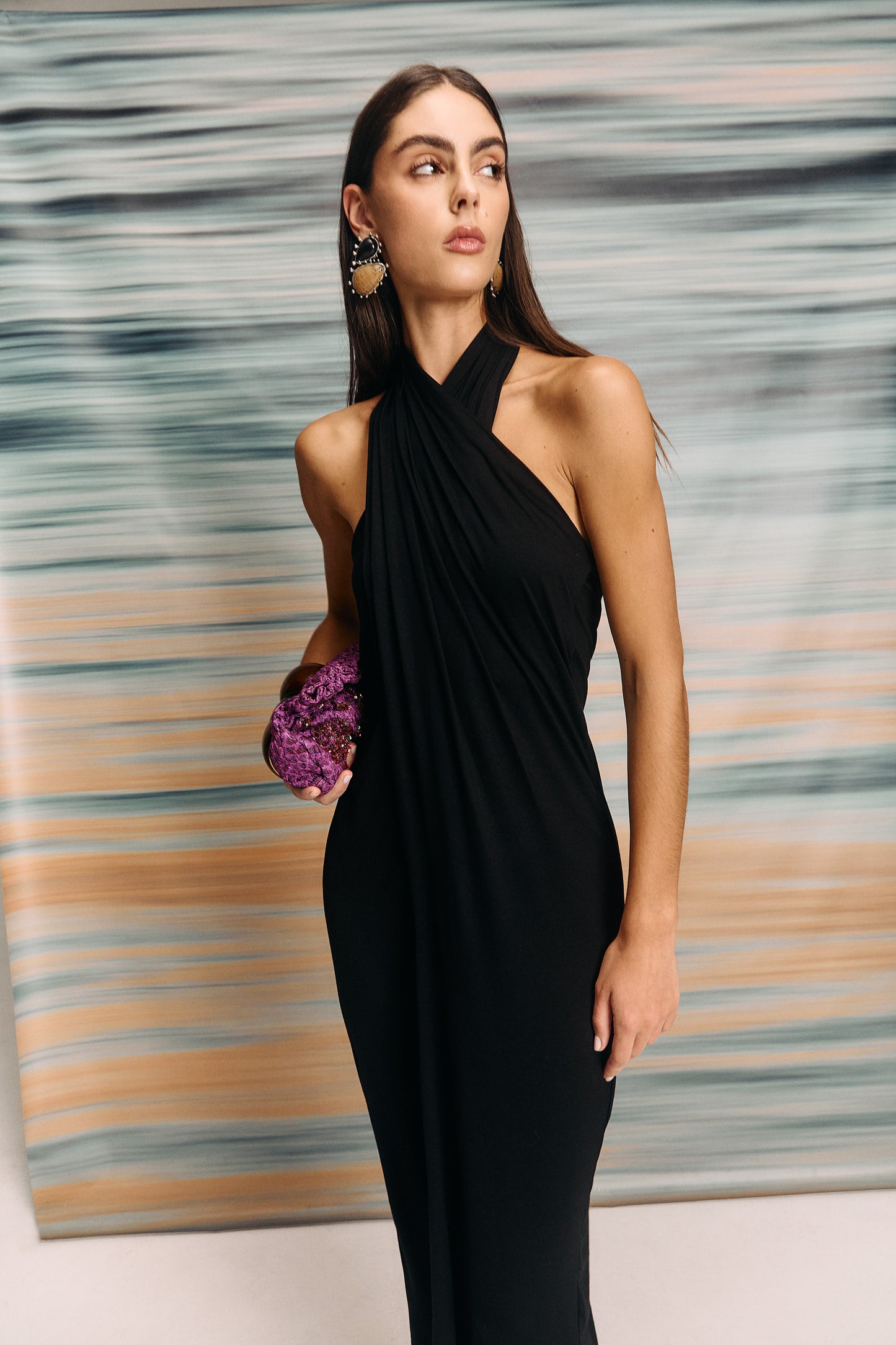 REFINED DRESS NEGRO