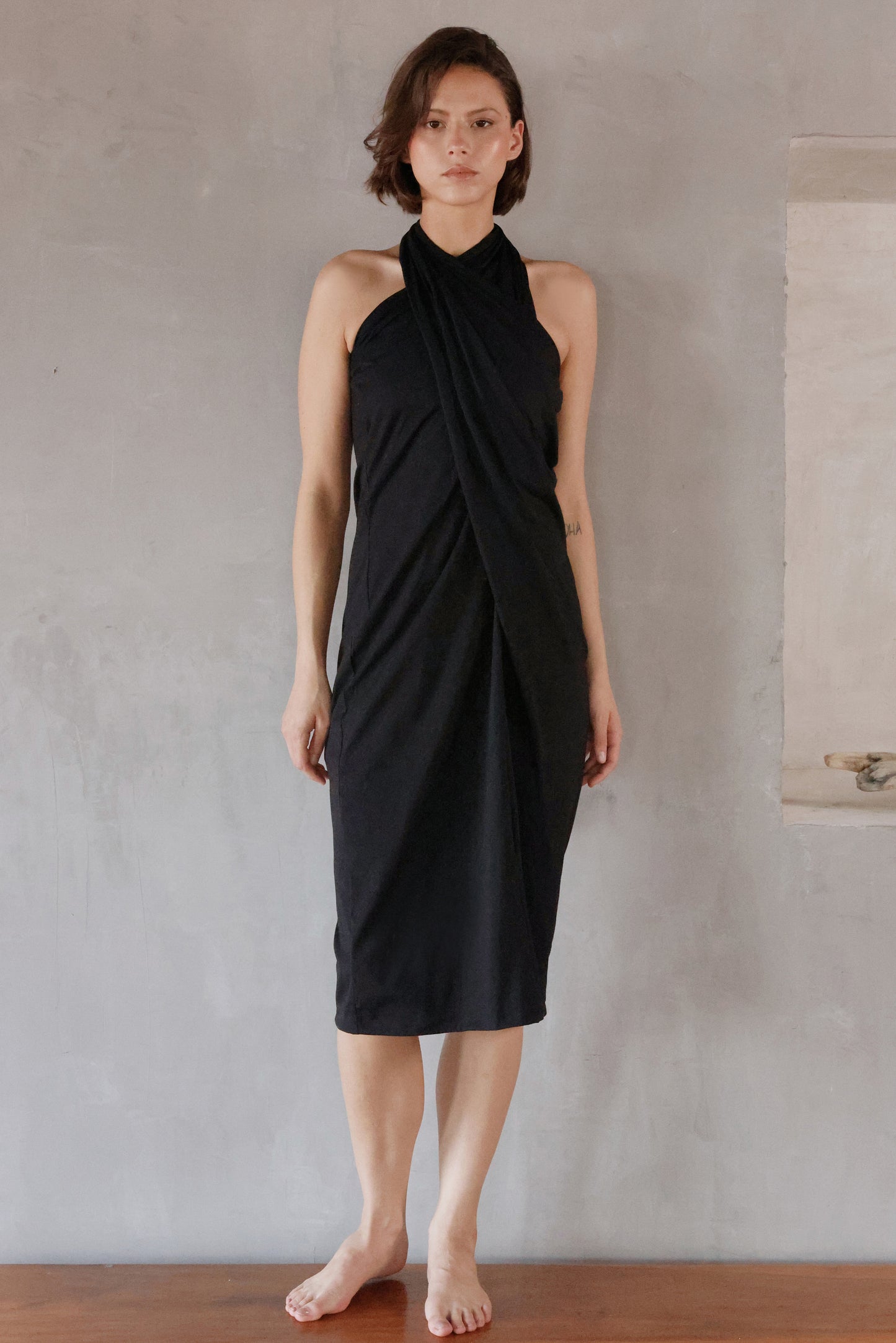 REFINED DRESS NEGRO