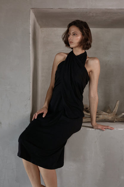 REFINED DRESS NEGRO