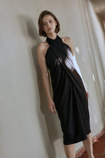 REFINED DRESS NEGRO