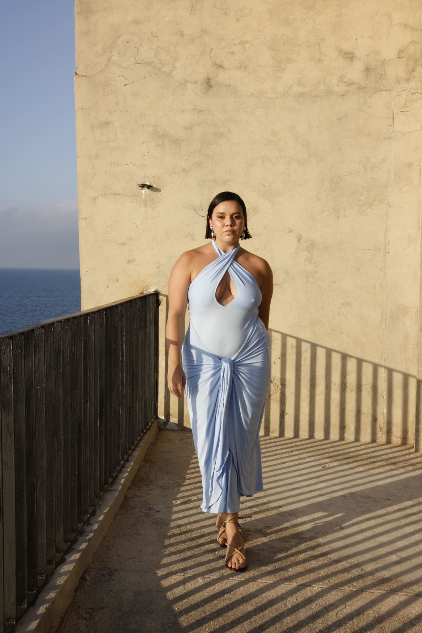 DELIGHTFUL DRESS AZUL CELESTE