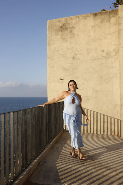 DELIGHTFUL DRESS AZUL CELESTE