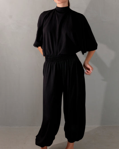 Airy pants Black