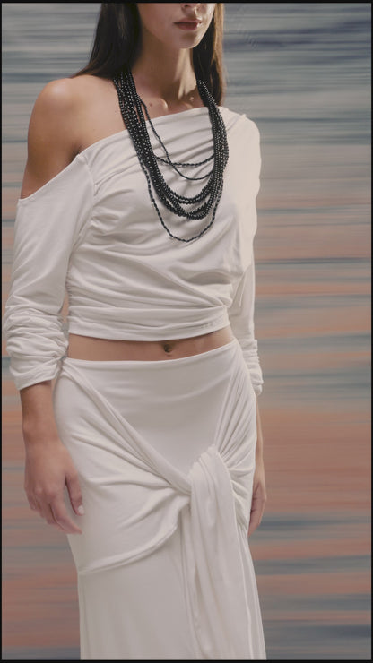 SET DE FALDA EQUILIBRIUM OFF WHITE