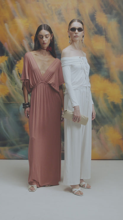 FASCINATING DRESS OFF WHITE